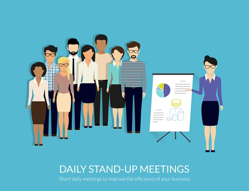 Stand-up meeting to increase efficiency